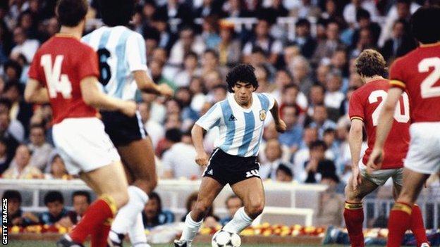 Lionel Messi pays Diego Maradona tribute from the USA 94 World Cup