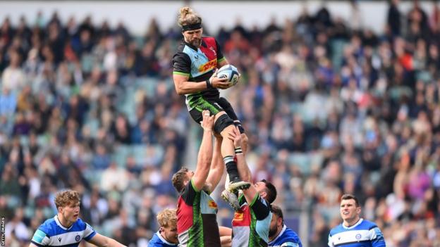 Luke Wallace playing for Harlequins
