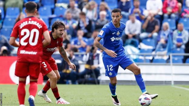 Mason Greenwood in action for Getafe