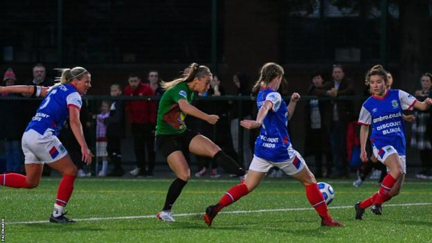 Glentoran play the majority of home matches at Ashfield Boys High School