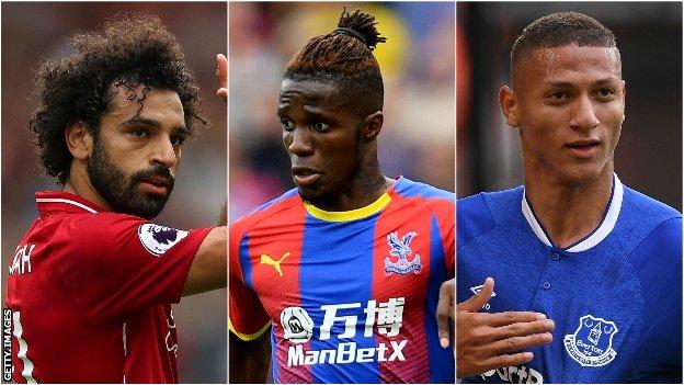 Mohamed Salah, Wilfried Zaha, Richarlison