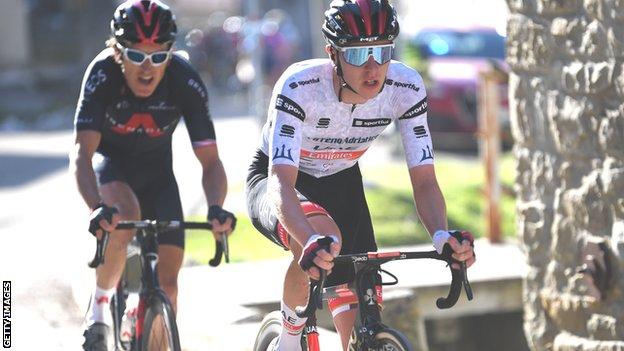 Geraint Thomas et Tadej Pogacar