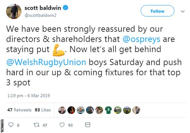 Scott Baldwin Tweet