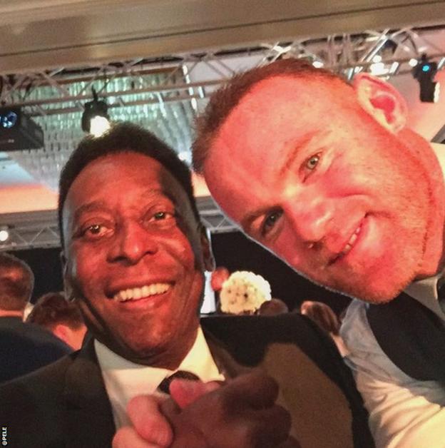 Pele and Wayne Rooney