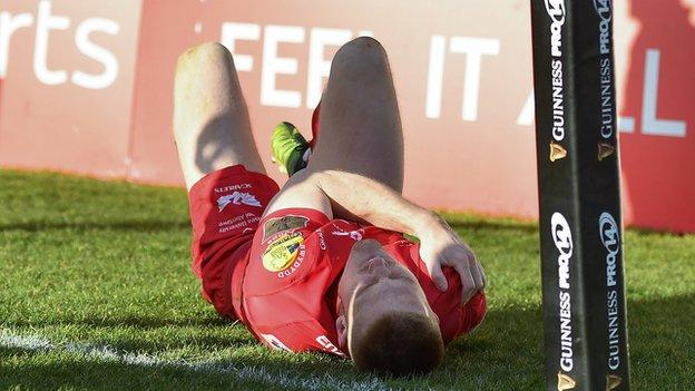 Johnny McNicholl down injured