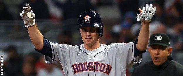 Houston Astros pinch-hitter Zack Greinke