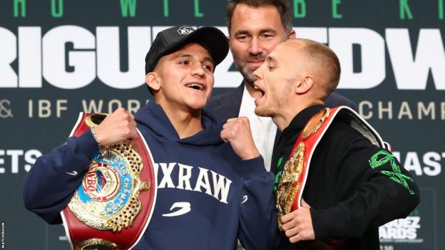 Jesse Rodriguez turns away from Sunny Edwards