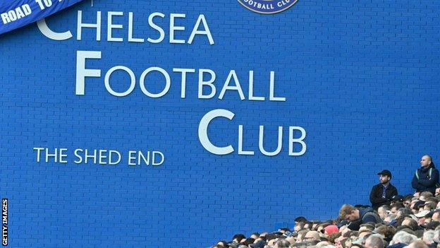 Aficionados del Chelsea en Stamford Bridge