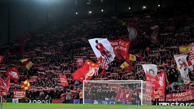 The Kop stand at Anfield