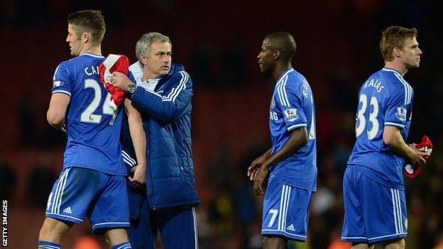 Jose Mourinho Chelsea Players Behind Boss Says Gary Cahill Bbc Sport 