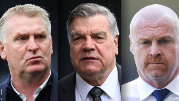 Picture of Dean Smith, Sam Allardyce and Sean Dyche