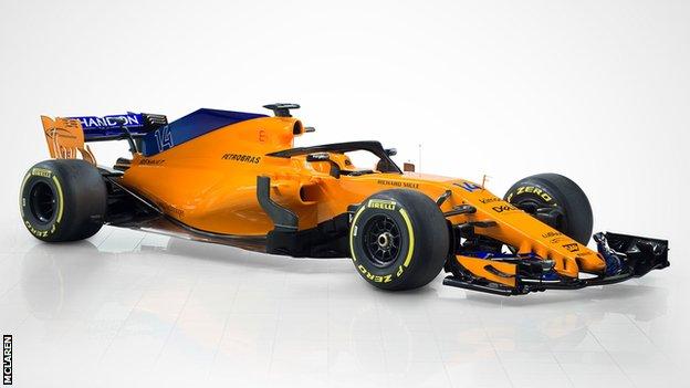 McLaren: Papaya orange and Renault engine for 2018 - BBC Sport