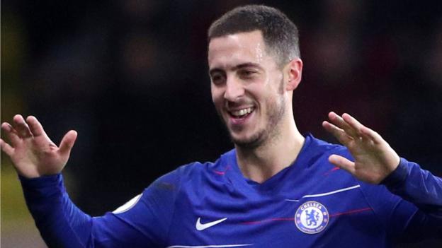 Watford 1-2 Chelsea: Eden Hazard reaches 101 goals and wants to be Blues 'legend'