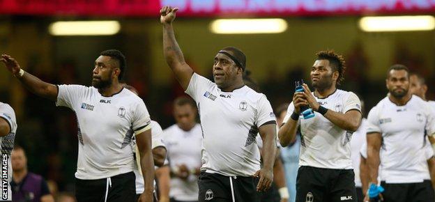 Fiji's performance earned a salute from the crowd despite their defeat to Wales