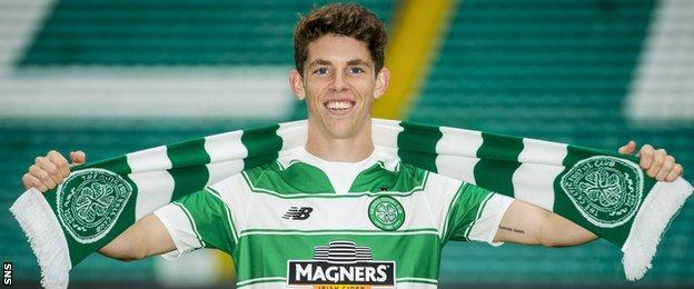 Ryan Christie after joining Celtic on a four-year deal