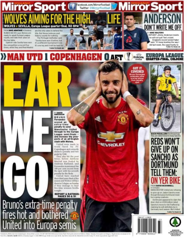 Tuesdaybackpages BBC Sport