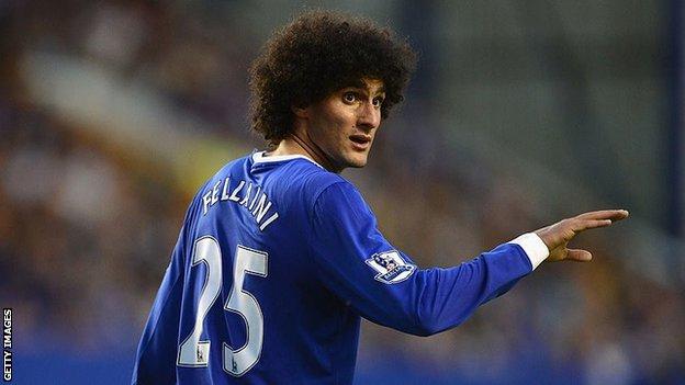 Former Everton midfielder Marouane Fellaini