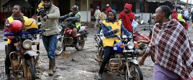 'Boda boda"' riders in Nairobi, Kenya, 27 November, 2015