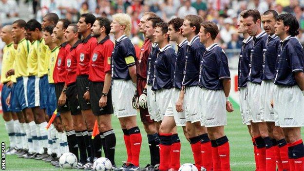 Scotland played Brazil in the opening game of the 1998 World Cup