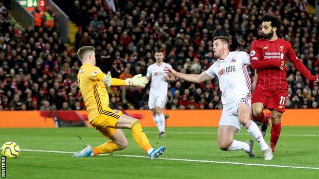 Liverpool 2 0 Sheffield United Reds Go Unbeaten In The Premier League For A Full Year Bbc Sport