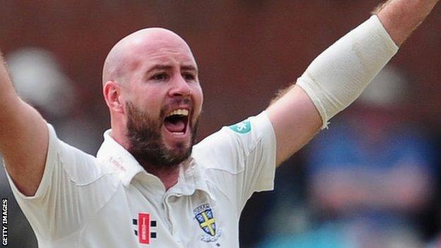 Durham bowler Chris Rushworth