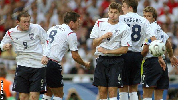 Carrick Frank Lampard Steven Gerrard