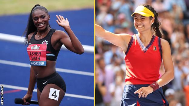 Dina Asher-Smith and Emma Raducanu