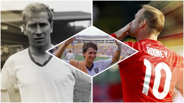 Bobby Charlton, Gary Lineker, Wayne Rooney