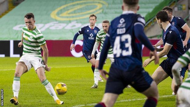 David Turnbull directs Celtic's first goal