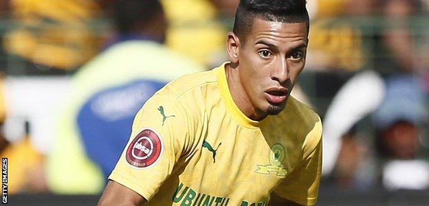 Gaston Sirino in action for Mamelodi Sundowns