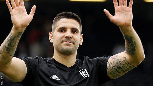 Fulham striker Aleksandar Mitrovic