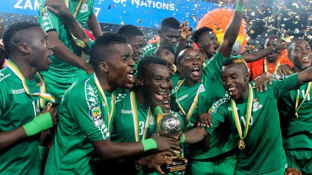 Hosts Zambia beat Senegal to win the Under-20 Africa Cup of Nations ...