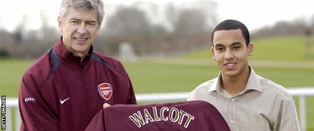 Arsene Wenger & Theo Walcott