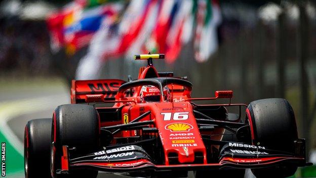 Charles Leclerc of Ferrari