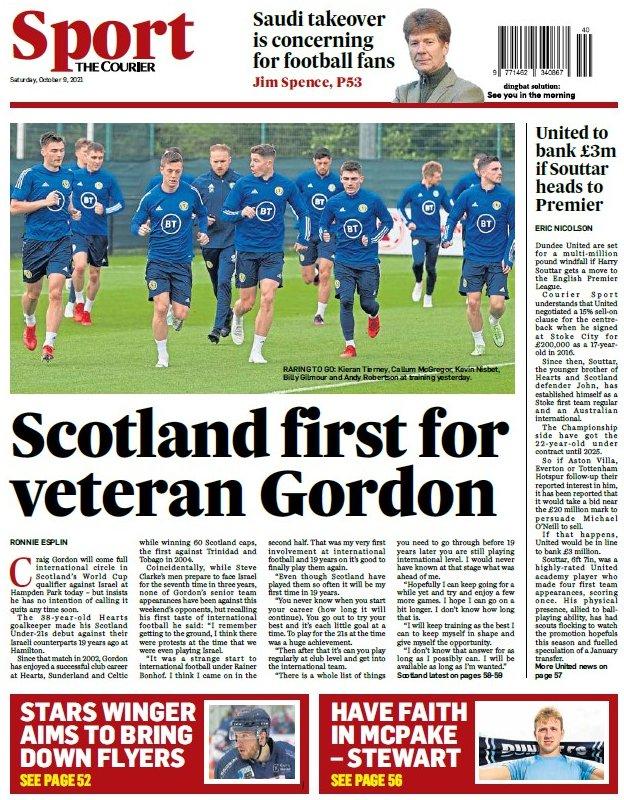 The back page of the Courier on 091021