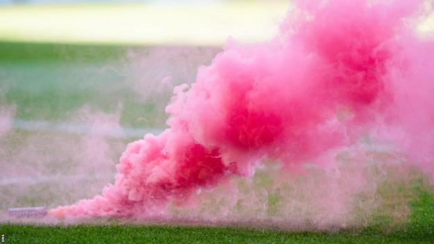 At pyrotechnic we have a football pitch