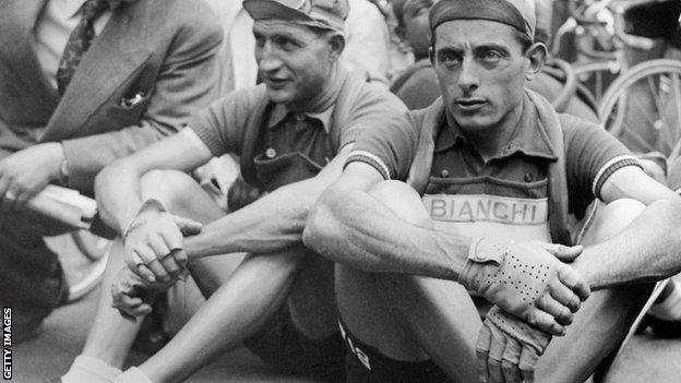 Gino Bartali and Fausto Coppi