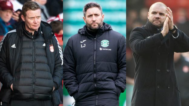 Barry Robson, Lee Johnson and Robbie Neilson