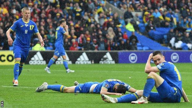 Ukraine were devastated after their World Cup dream - and the cheer it had given their war-torn nation - ended