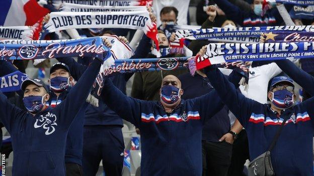 France fans at Stade de France