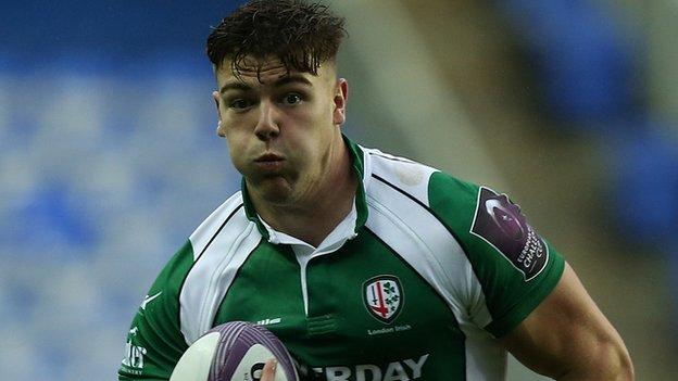 London Irish centre Johnny Williams scored for the second week running