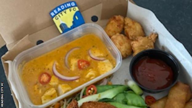 The Chinese food box served at non-league Reading City