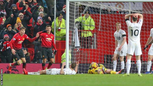 Manchester United 2-2 Burnley: Hosts rescue late point - BBC Sport