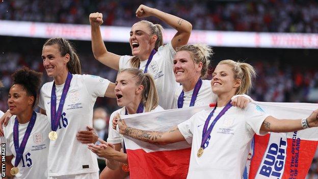 L'Angleterre fête sa victoire à l'Euro 2022