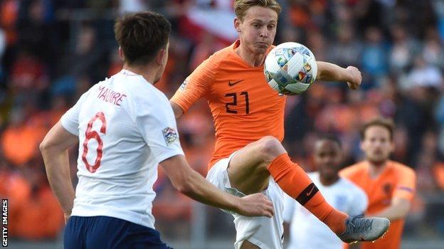 Dutch midfielder Frenkie de Jong