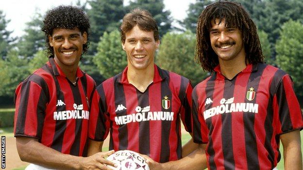 Frank Rijkaard, Marco van Basten and Ruud Gullit