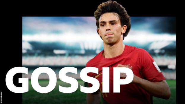 Joao Felix and the BBC Sport Gossip logo