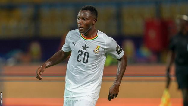 Kwadwo Asamoah in action for Ghana