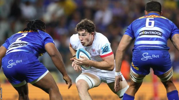 Dave McCann prepares to confront the Stormers defence in the first half