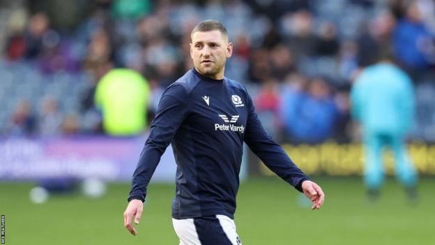 Finn Russell playing for Scotland during this year's autumn internationals